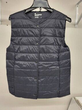Women's Size Medium, MONDETTA Black Quilted Puffy Vest
